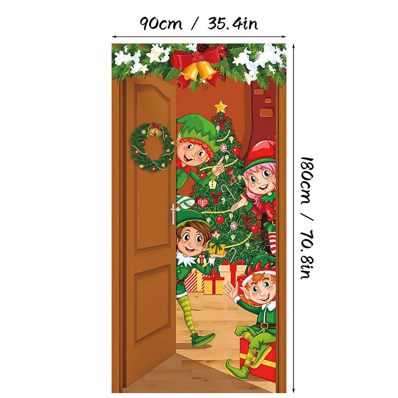 ⏰Weihnachts-Sonderverkauf 50 % Rabatt!!🎄Weihnachts-Türverkleidung für sofortige Weihnachtsdekoration