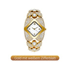 ✨💎Retro-Quarz-Armbanduhr mit funkelnden Strasssteinen