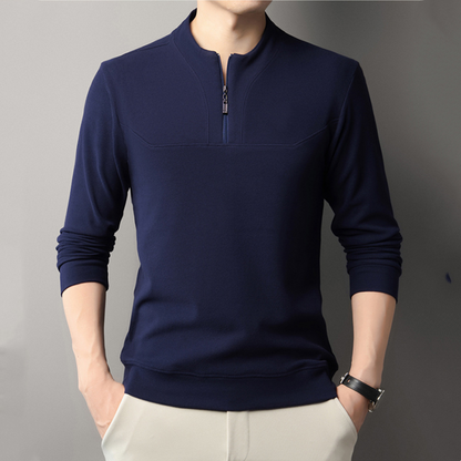 💜 LETZTER TAG DER AKTION – 50 % RABATT 💜Casual Herren-Pullover mit Viertel-Reißverschluss und langen Ärmeln