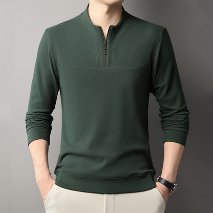 💜 LETZTER TAG DER AKTION – 50 % RABATT 💜Casual Herren-Pullover mit Viertel-Reißverschluss und langen Ärmeln