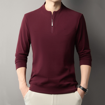 💜 LETZTER TAG DER AKTION – 50 % RABATT 💜Casual Herren-Pullover mit Viertel-Reißverschluss und langen Ärmeln