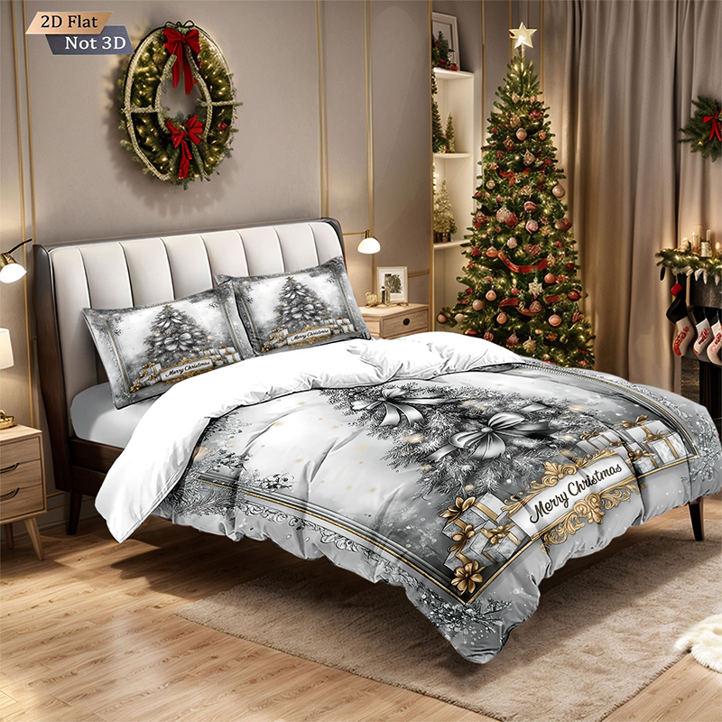 🎅【Früher Weihnachtskauf: 50% Rabatt!】🎄 Festives Christmas 3-Teiliges Bettwäscheset