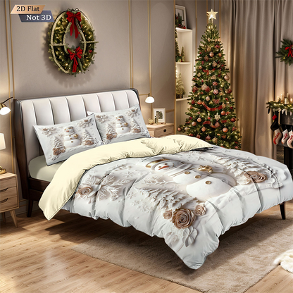 🎅【Früher Weihnachtskauf: 50% Rabatt!】🎄 Festives Christmas 3-Teiliges Bettwäscheset