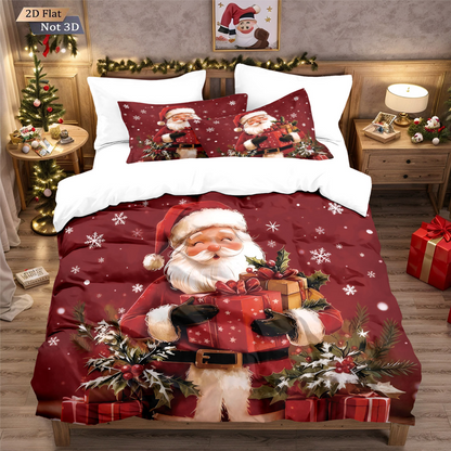 🎅【Früher Weihnachtskauf: 50% Rabatt!】🎄 Festives Christmas 3-Teiliges Bettwäscheset