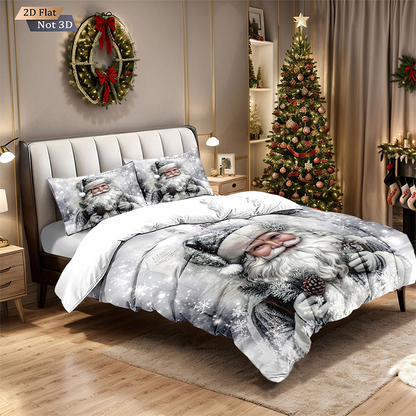 🎅【Früher Weihnachtskauf: 50% Rabatt!】🎄 Festives Christmas 3-Teiliges Bettwäscheset