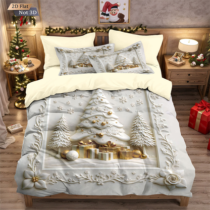 🎅【Früher Weihnachtskauf: 50% Rabatt!】🎄 Festives Christmas 3-Teiliges Bettwäscheset