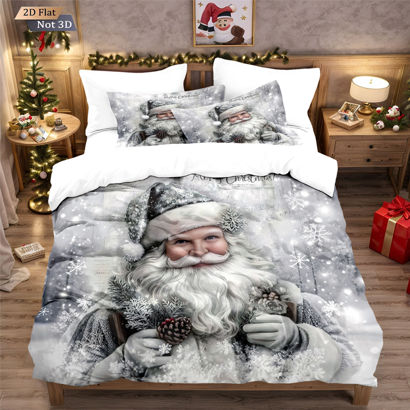 🎅【Früher Weihnachtskauf: 50% Rabatt!】🎄 Festives Christmas 3-Teiliges Bettwäscheset