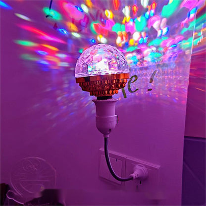 💥Begrüßen Sie Weihnachten mit 50 % Rabatt💥 Bunte rotierende Disco Ball Licht