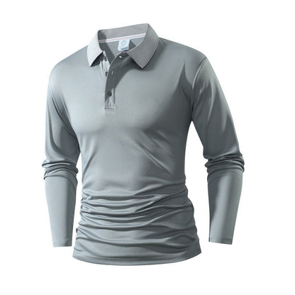 💜 LETZTER TAG DER AKTION – 57 % RABATT 💜Herren einfarbiges Business-Casual-Oberteil mit Kragen