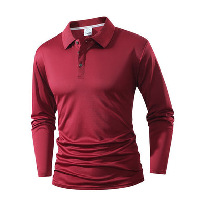 💜 LETZTER TAG DER AKTION – 57 % RABATT 💜Herren einfarbiges Business-Casual-Oberteil mit Kragen