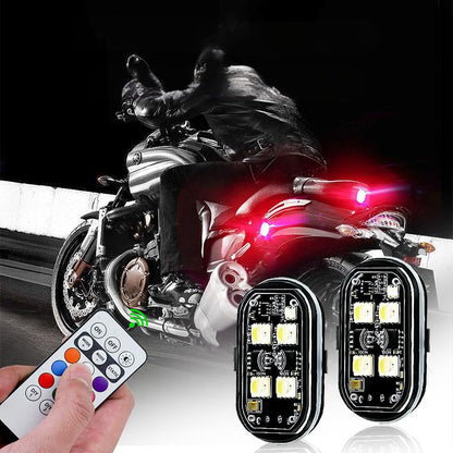 Tragbare LED-Warnleuchte für Autos mit Fernbedienung🏍️
