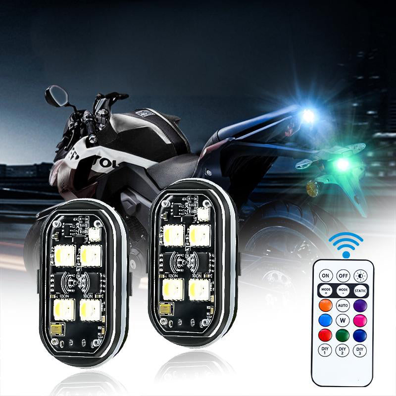 Tragbare LED-Warnleuchte für Autos mit Fernbedienung🏍️