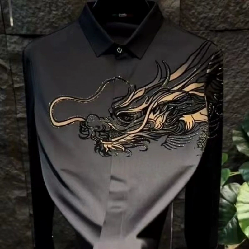 👔 50% RABATT! 🎨 HERRSHIRT MIT DRUCK - Slim Fit & Atmungsaktives Stretchgewebe, Moderner Schnitt für Business und Freizeit, Knitterarm 🌟🧳