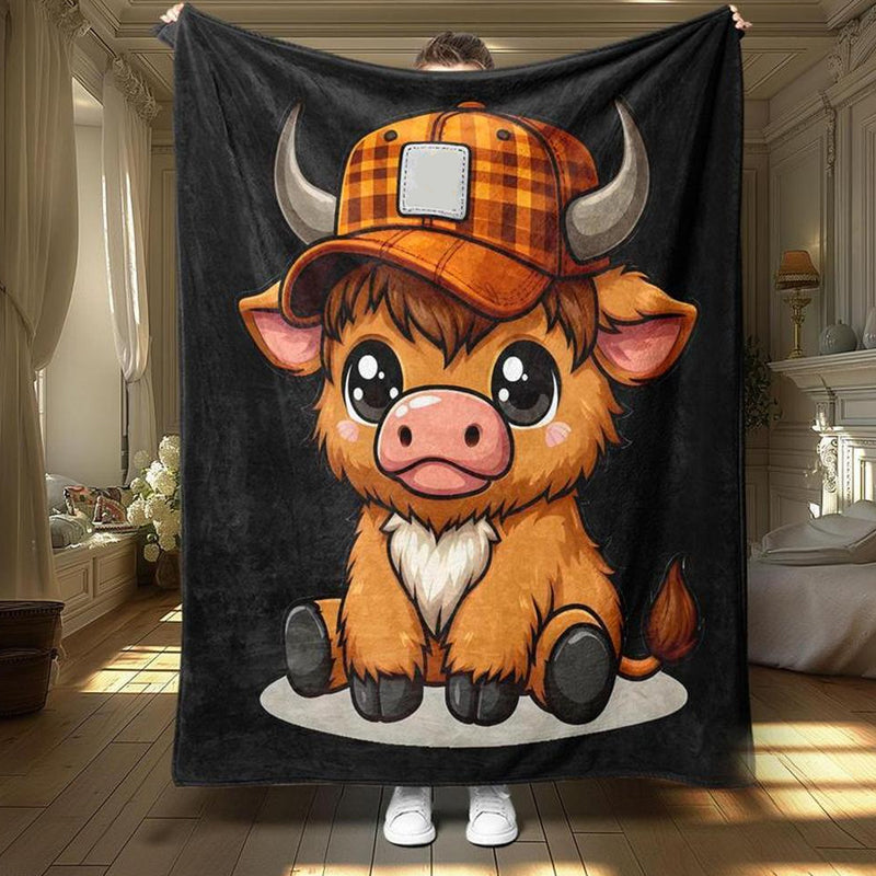 🔥Weihnachtsverkauf - 49% Rabatt 🐮Weiche & gemütliche Cartoon-Kuh Decke