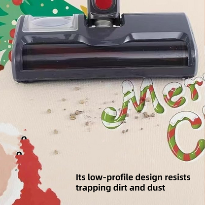 Rutschfester runder Teppich im Weihnachtsbaum-Design