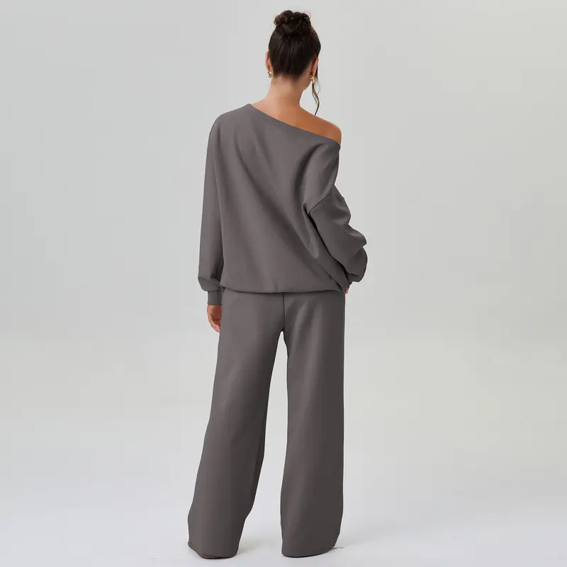✨ LETZTER TAG VERKAUF 50% RABATT ✨Freizeit-Zweiteiler: Langarm-Pullover und Hose