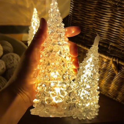 Beleuchtete Lichter in Weihnachtsbaumform aus Acryl