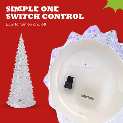 Beleuchtete Lichter in Weihnachtsbaumform aus Acryl