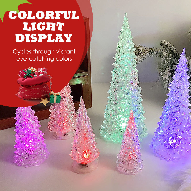 Beleuchtete Lichter in Weihnachtsbaumform aus Acryl