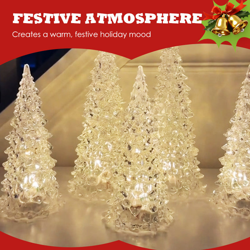 Beleuchtete Lichter in Weihnachtsbaumform aus Acryl