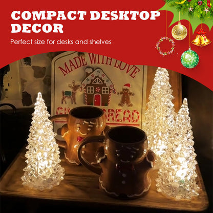 Beleuchtete Lichter in Weihnachtsbaumform aus Acryl