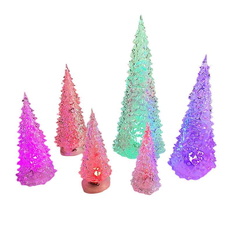 Beleuchtete Lichter in Weihnachtsbaumform aus Acryl