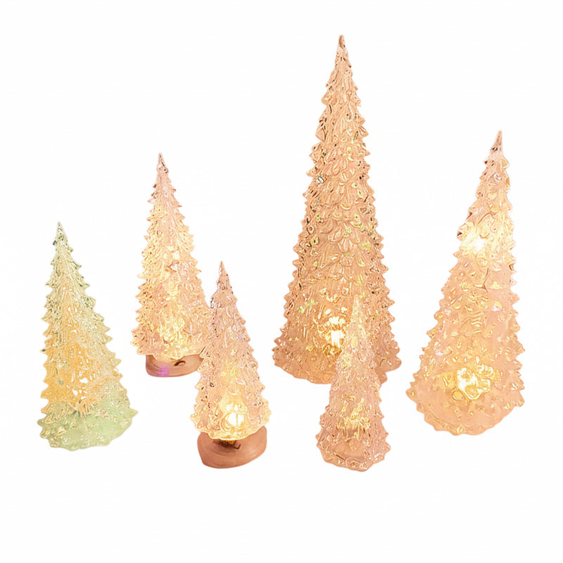 Beleuchtete Lichter in Weihnachtsbaumform aus Acryl