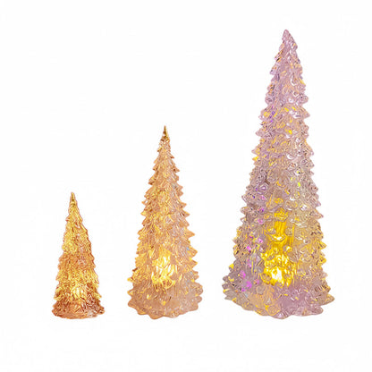 Beleuchtete Lichter in Weihnachtsbaumform aus Acryl