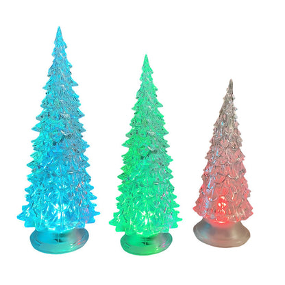 Beleuchtete Lichter in Weihnachtsbaumform aus Acryl