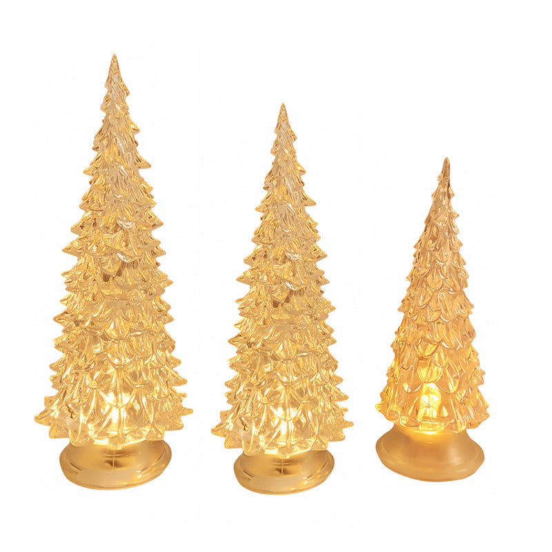 Beleuchtete Lichter in Weihnachtsbaumform aus Acryl