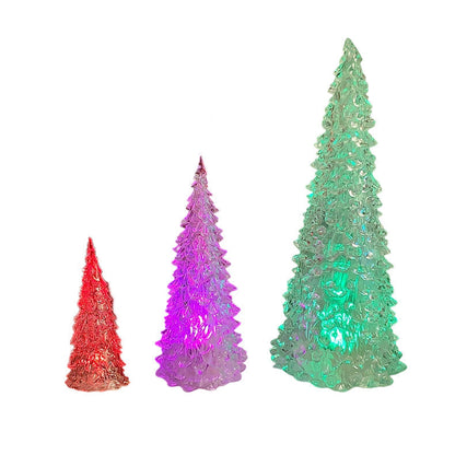 Beleuchtete Lichter in Weihnachtsbaumform aus Acryl