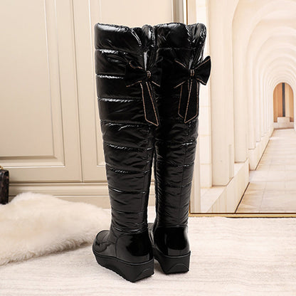 ⏳Limitierte Auflage💥👢Wintersoft-Plush-Stiefelette mit Schleiche🎁