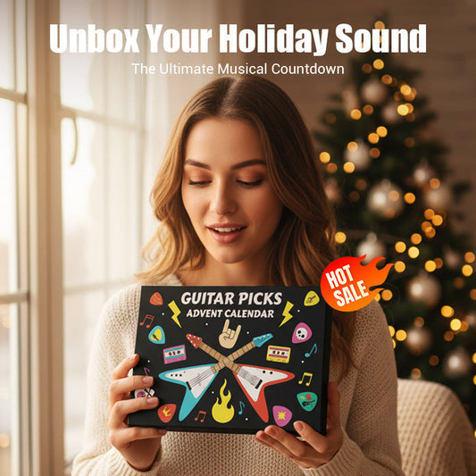 🔥Black-Friday-Mega-Angebot – 50 % Rabatt!🔥24-tägiger Weihnachts-Gitarrenpick-Adventskalender