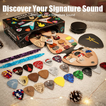 🔥Black-Friday-Mega-Angebot – 50 % Rabatt!🔥24-tägiger Weihnachts-Gitarrenpick-Adventskalender