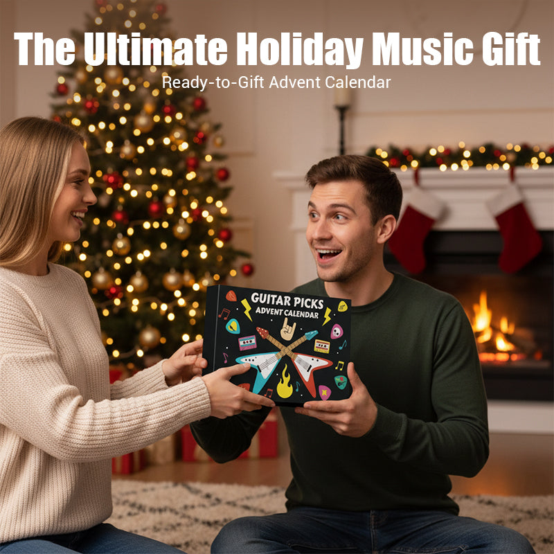 🔥Black-Friday-Mega-Angebot – 50 % Rabatt!🔥24-tägiger Weihnachts-Gitarrenpick-Adventskalender