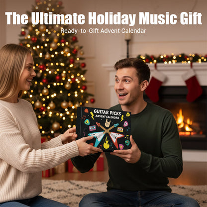 🔥Black-Friday-Mega-Angebot – 50 % Rabatt!🔥24-tägiger Weihnachts-Gitarrenpick-Adventskalender