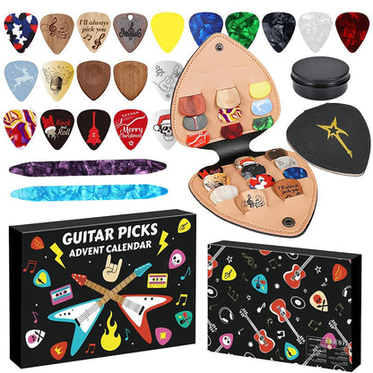🔥Black-Friday-Mega-Angebot – 50 % Rabatt!🔥24-tägiger Weihnachts-Gitarrenpick-Adventskalender