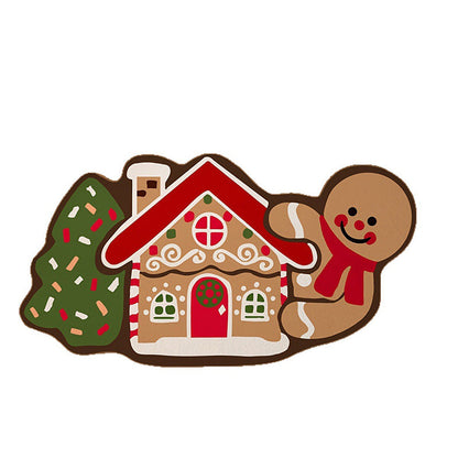 🔥Solange der Vorrat reicht 50 % Rabatt!🎉Weihnachts-Lebkuchenmann-Fußmatte – rutschfest und saugfähig