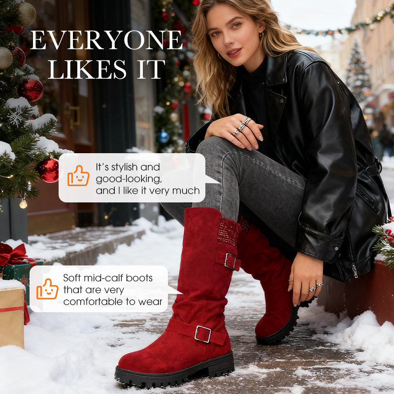 ❄️ Bestseller – Shorty-Stiefel mit Schnallen – perfekt für kalte Tage