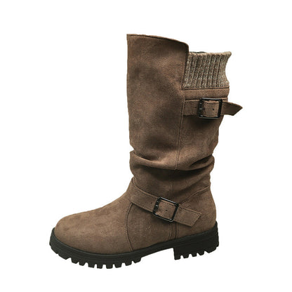 ❄️ Bestseller – Shorty-Stiefel mit Schnallen – perfekt für kalte Tage