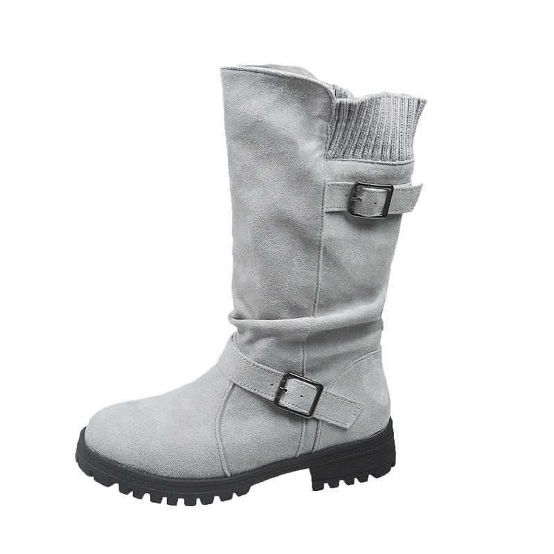 ❄️ Bestseller – Shorty-Stiefel mit Schnallen – perfekt für kalte Tage