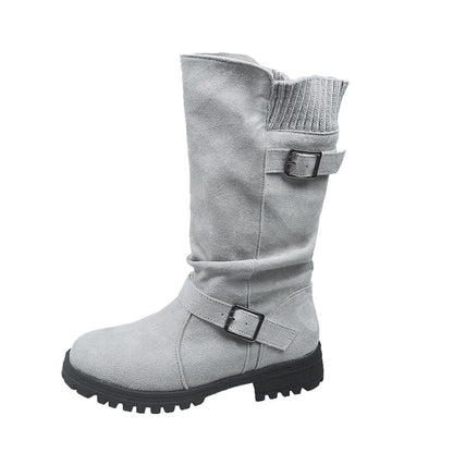 ❄️ Bestseller – Shorty-Stiefel mit Schnallen – perfekt für kalte Tage