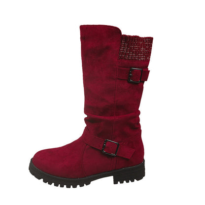 ❄️ Bestseller – Shorty-Stiefel mit Schnallen – perfekt für kalte Tage