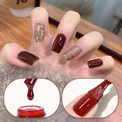 💅Modisches Glitzer-Nagellack-Kombiset in zwei Farben