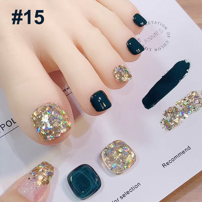 💅Modisches Glitzer-Nagellack-Kombiset in zwei Farben
