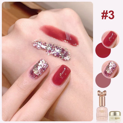 💅Modisches Glitzer-Nagellack-Kombiset in zwei Farben