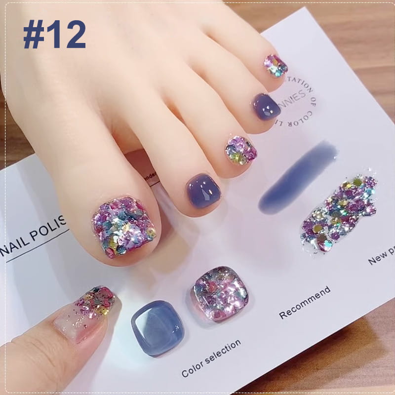 💅Modisches Glitzer-Nagellack-Kombiset in zwei Farben