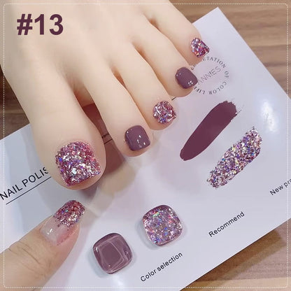 💅Modisches Glitzer-Nagellack-Kombiset in zwei Farben