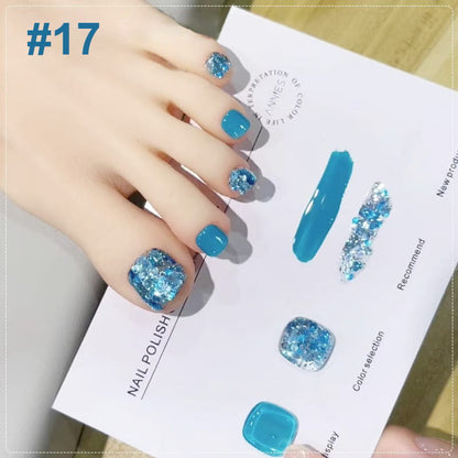💅Modisches Glitzer-Nagellack-Kombiset in zwei Farben