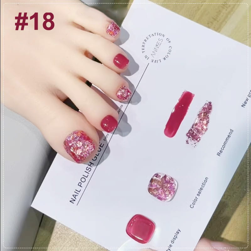 💅Modisches Glitzer-Nagellack-Kombiset in zwei Farben